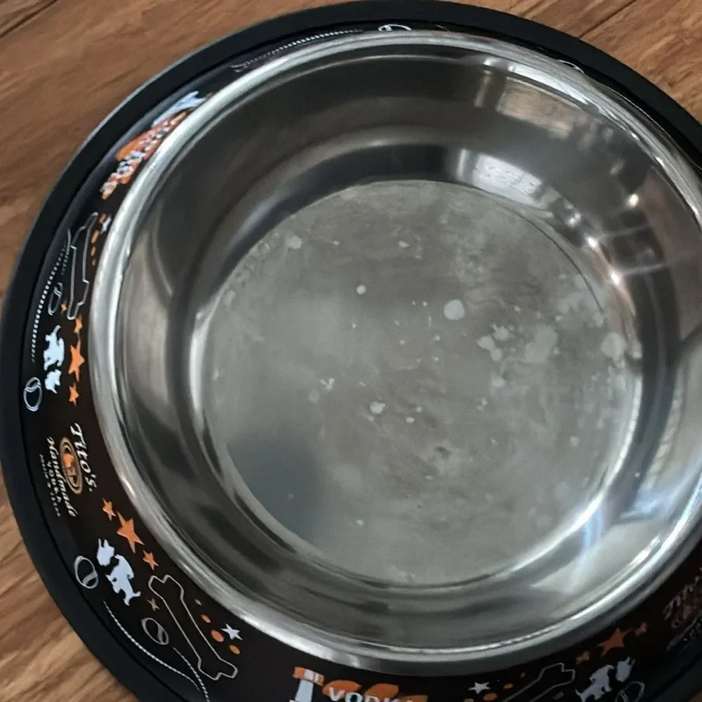 Tito’s Handmade Vodka For Dog People Stainless Steel Dog Bowl